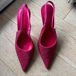 Zara Fuchsia Slingback Heels